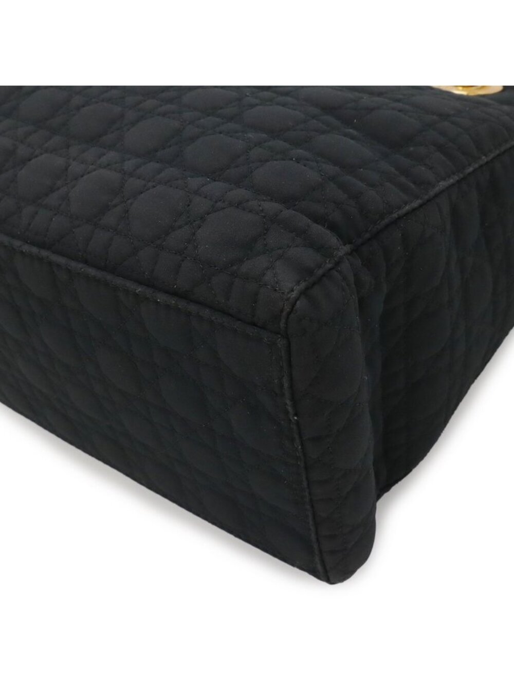 Dior Cannage Tote Nylon Black Gold - Picture 3 of 8
